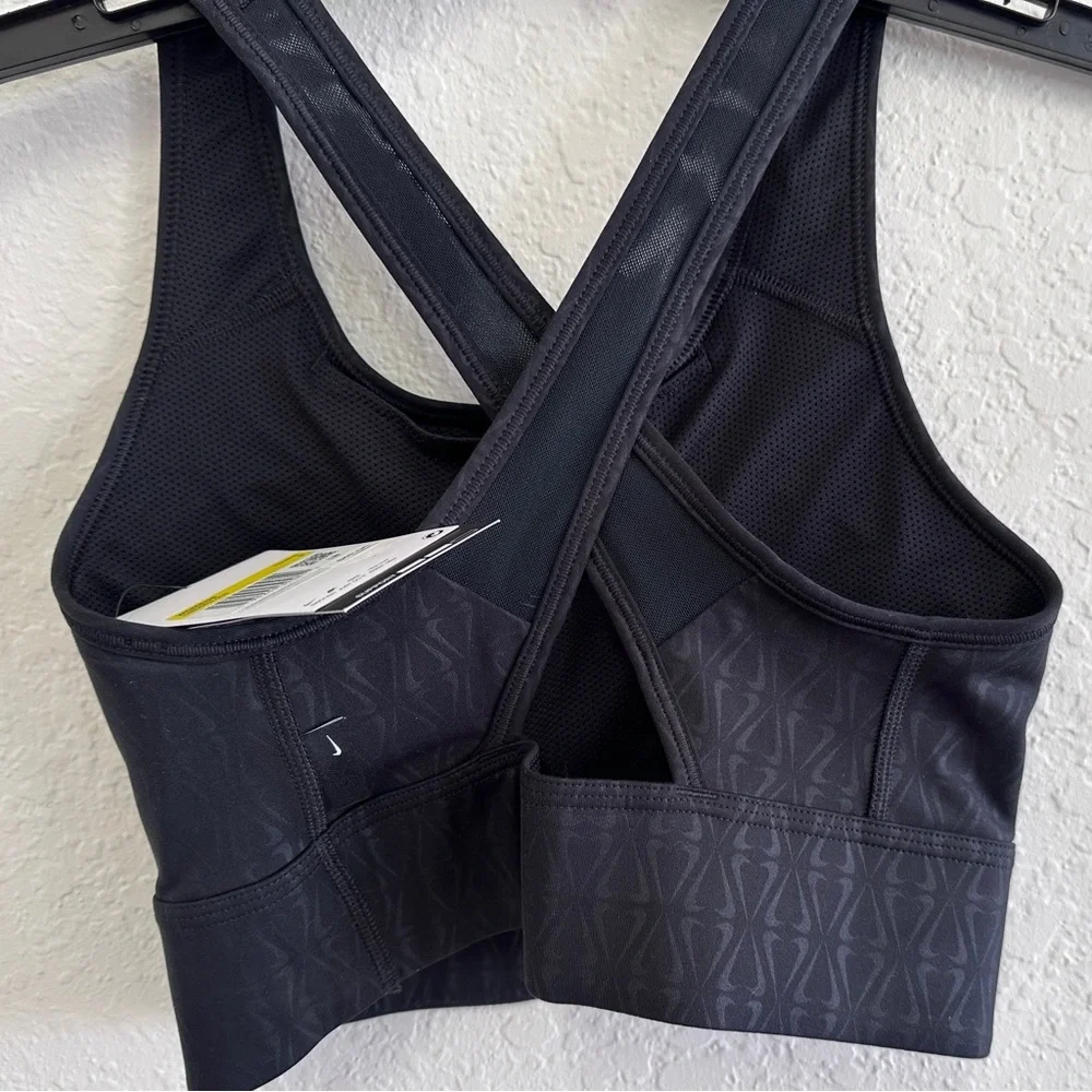 Nike Dri-FIT Swoosh Women's Crossback Medium Support Sport Bra Size S DM0553-010 - Picture 4 of 8